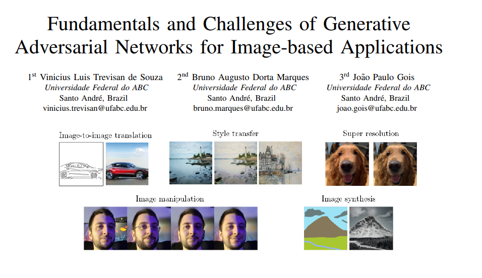 FUNDAMENTALS AND CHALLENGES OF GENERATIVE ADVERSARIAL NETWORKS FOR IMAGE-BASED APPLICATIONS