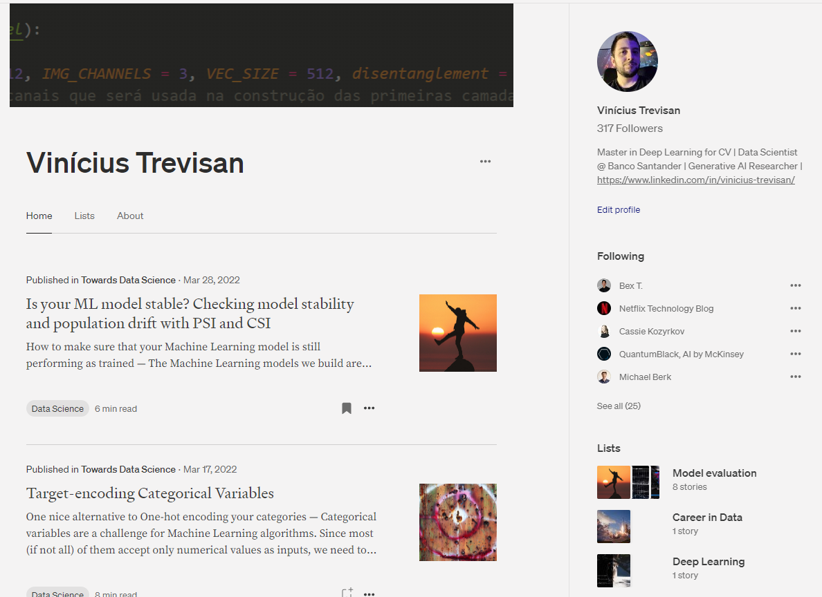 Vinicius Trevisan's profile on Medium